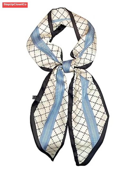 Accessories - Satin Silk Feel Square Head Scarf Neck Tie Hair Scarf Bandana